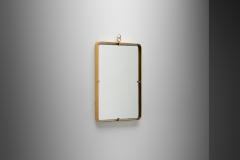  Fontana Arte Italian Model 2060 Brass Wall Mirror for Fontana Arte Italy 1950s - 4100209