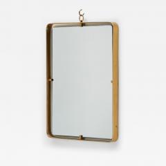  Fontana Arte Italian Model 2060 Brass Wall Mirror for Fontana Arte Italy 1950s - 4102338