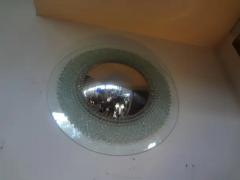  Fontana Arte Italian Pietro Chiesa for Fontana Arte Attributed Round Glass Convex Mirror - 3806635