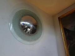  Fontana Arte Italian Pietro Chiesa for Fontana Arte Attributed Round Glass Convex Mirror - 3806636