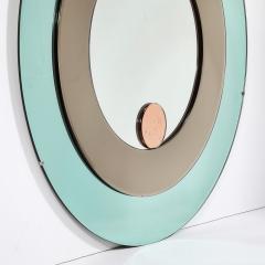  Fontana Arte Mid Century Modernist Round Tiered Mirror by Fontana Arte - 3703548