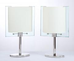  Fontana Arte Nathalie Grenon for Fontana Arte Glass and Nickle Table Lamps - 4038372