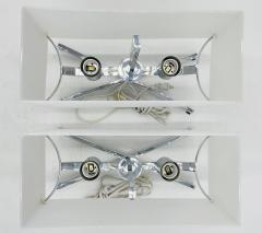  Fontana Arte Pair of Chrome Lucite Elvis Lamps by Charles Williams for Fontana Arte - 4059802