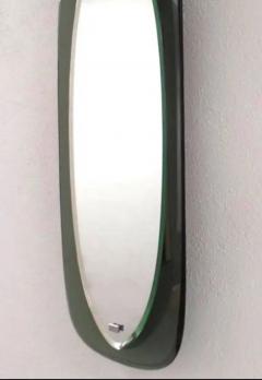  Fontana Arte Pair of Italian Murano Glass Shield Form Mirrors Max Ingrand Fontana Arte - 4108710