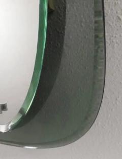  Fontana Arte Pair of Italian Murano Glass Shield Form Mirrors Max Ingrand Fontana Arte - 4108712