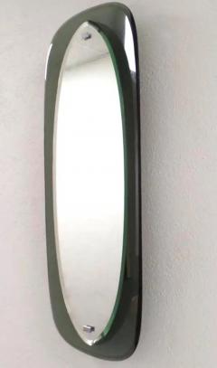  Fontana Arte Pair of Italian Murano Glass Shield Form Mirrors Max Ingrand Fontana Arte - 4108713