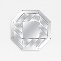  Fontana Arte Post Modern Octagonal Beveled Mirror - 3907780