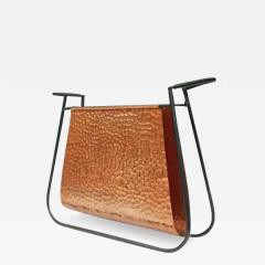  Forma Brazil Brazilian Modern Magazine Rack in Iron Copper by Carlo Hauner Martin Eisler - 3196694