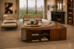  Forma Brazil Brazilian Modern Sofa with Cavi na Bookshelf Mohair Forma Brazil 1950s - 4740037