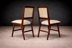  Forma Brazil Set of 2 Chairs in Caviuna wood Leather Forma 1950s - 4546480