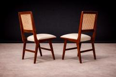  Forma Brazil Set of 2 Chairs in Caviuna wood Leather Forma 1950s - 4546482