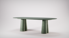  Forma Cemento Fusto Oval Dining Table - 2420135