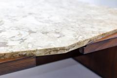  Forma Manufacture Mid Century Modern Marble Top Center Table by Forma Manufacture Brazil 1950s - 2889878