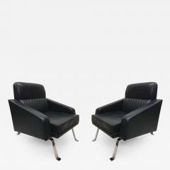  Forma Nova Pair of Italian Midcentury Lounge Chairs Ignazio Gardella Diagramma Style - 1636365