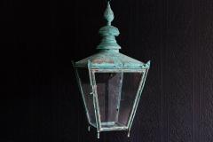  Foster Pullen Large Foster Pullen Verdigris Copper Lantern - 1964199
