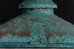  Foster Pullen Large Foster Pullen Verdigris Copper Lantern - 1964207