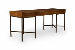  Founders Furniture Company Founders Furniture Co American Mid Century Rectangular Walnut and Bronze Desk - 2793992