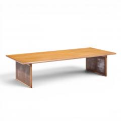  Founders Furniture Company Founders Mid Century Walnut and Cane Coffee Table - 4569542