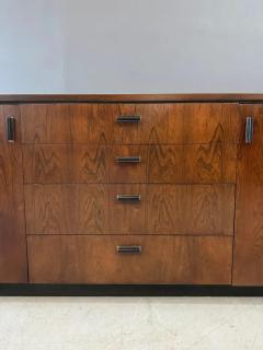  Founders Furniture Company Founders Rosewood Credenza with Drawers Shelves on a Black Plinth Base - 4046844