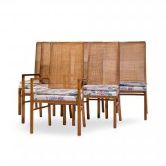  Founders Furniture Company Founders Style Mid Century Oak and Cane Dining Chairs Set of 6 - 4572804