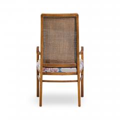  Founders Furniture Company Founders Style Mid Century Oak and Cane Dining Chairs Set of 6 - 4572810