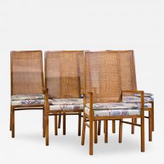  Founders Furniture Company Founders Style Mid Century Oak and Cane Dining Chairs Set of 6 - 4574117