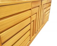  Founders Furniture Company Mid Century Modern Geometric Front 9 Drawer Dresser or Credenza in Blonde Wood - 2560065