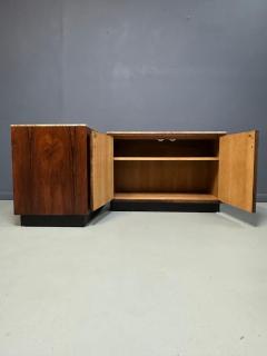  Founders Furniture Company Pair of Mid Century David Parmelee Rosewood Chests for Founders with Marble Tops - 4333811