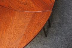  France Daverkosen Danish Teak and Brass Pinwheel Segmented Coffee Table by Peter Hvidt - 3047281