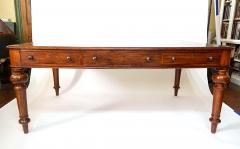  Francis James Smith LTD Scottish Double Sided Mahogany Library Table of Large Scale circa 1875 - 4285771
