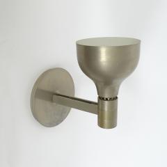  Franco Albini Franca Helg Antonio Piva Early and large Franco Albini Single Nickel Wall lamp for Sirrah Italy 1968 - 3127940