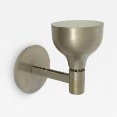  Franco Albini Franca Helg Antonio Piva Early and large Franco Albini Single Nickel Wall lamp for Sirrah Italy 1968 - 3132596