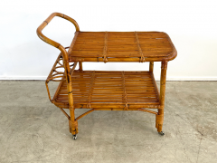  Franco Albini Franca Helg Antonio Piva ITALIAN BAMBOO BAR CART - 2655056