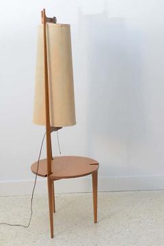  Franco Albini Franca Helg Rare Italian Modern Walnut Standing Lamp Table Franco Albini and Franca Helg - 4654899