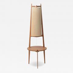  Franco Albini Franca Helg Rare Italian Modern Walnut Standing Lamp Table Franco Albini and Franca Helg - 4710521