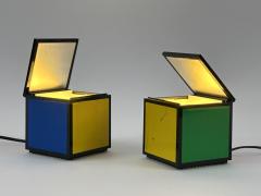  Franco Bettonica Mario Melocchi Early Pentacolore Cuboluce Table Lamps by Franco Bettonica Mario Melocchi 1972 - 4600231