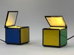  Franco Bettonica Mario Melocchi Early Pentacolore Cuboluce Table Lamps by Franco Bettonica Mario Melocchi 1972 - 4600236
