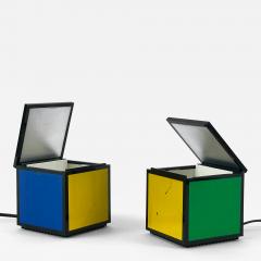  Franco Bettonica Mario Melocchi Early Pentacolore Cuboluce Table Lamps by Franco Bettonica Mario Melocchi 1972 - 4601345