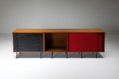  Franco Campo Carlo Graffi Black and Red Sideboard by Franco Campo and Carlo Graffi 1950s - 1960876