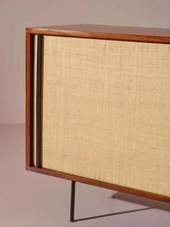  Franco Campo Carlo Graffi Campo Graffi sideboard in teak and bamboo reed weaving by Home Italy 1950s - 4002376