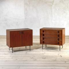  Franco Campo Carlo Graffi Franco Campo Carlo Graffi Pair of Two Wooden Cabinets - 4397617