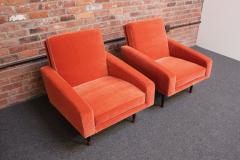  Franco Campo Carlo Graffi Pair of Italian Modernist Metal and Mohair Lounge Chairs by Campo and Graffi - 3371268