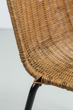  Franco Campo Carlo Graffi Wicker and Iron Chairs by Carlo Graffi et Franco Campo Ten Available  - 196926