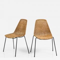  Franco Campo Carlo Graffi Wicker and Iron Chairs by Carlo Graffi et Franco Campo Ten Available  - 197579