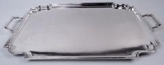  Frank Cobb Co Ltd Antique English Art Deco Sterling Silver Tea Tray 1932 - 4341022