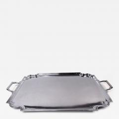  Frank Cobb Co Ltd Antique English Art Deco Sterling Silver Tea Tray 1932 - 4344702