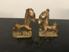  Frankart Inc THREE MODERN PAIR OF HORSE MICE AND SNAIL BOOKENDS PRICED PER PAIR - 772200