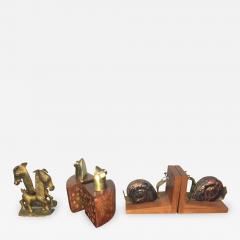  Frankart Inc THREE MODERN PAIR OF HORSE MICE AND SNAIL BOOKENDS PRICED PER PAIR - 773424