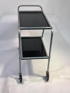  Frantz Industries Aerodynamic Art Deco Aluminium and Black Bakelite Aero Art Bar Cart - 452707