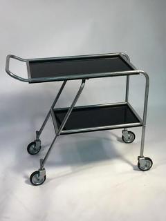  Frantz Industries Aerodynamic Art Deco Aluminium and Black Bakelite Aero Art Bar Cart - 452708